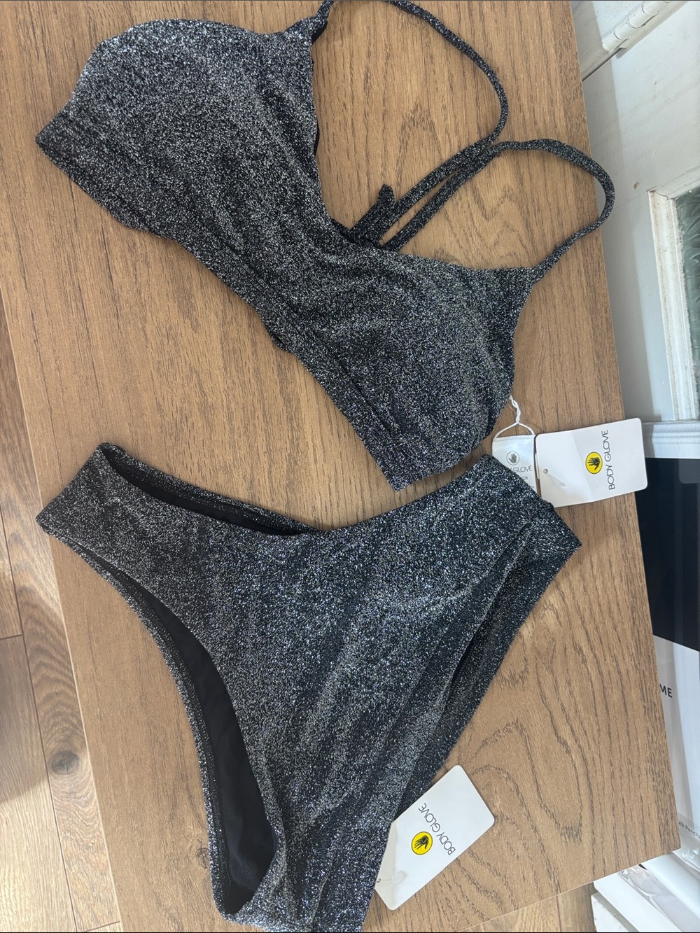 Body Glove Silver Glitter Bikini Set